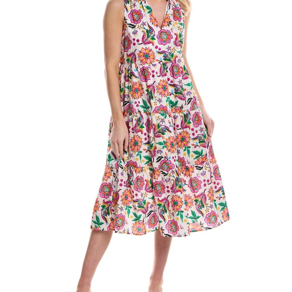 CROSBY by Mollie Burch Colorful Floral Midi Dress
